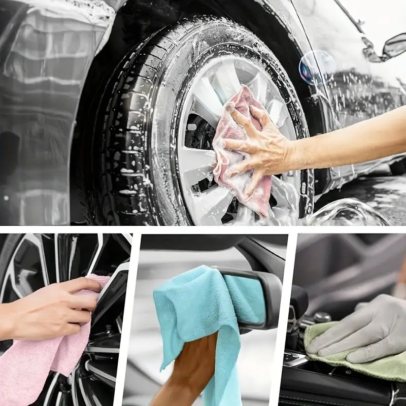 Magic Reusable Microfiber Cloth Roll Big Size (25cmx25cm) - 30Pcs Roll
