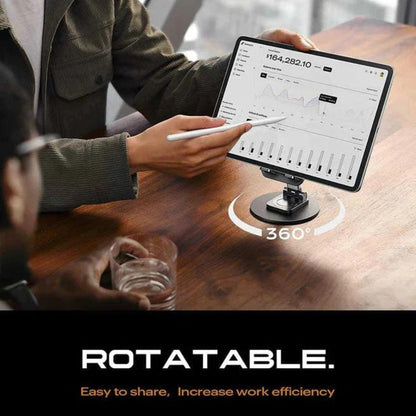 Premium Aluminum Mobile Stand and Tablet With (360° Rotation) | 2026 Metal Design