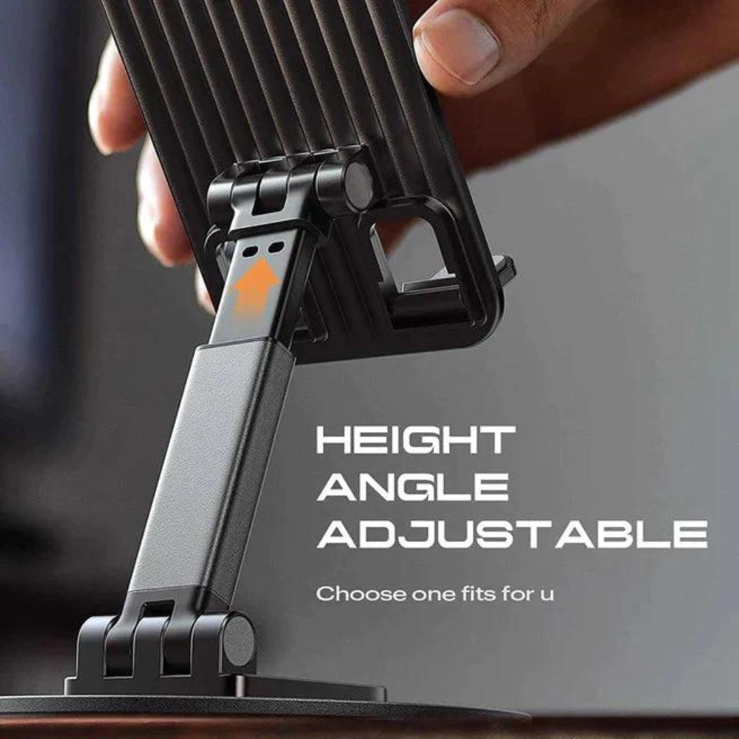 Premium Aluminum Mobile Stand and Tablet With (360° Rotation) | 2026 Metal Design