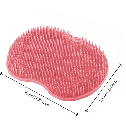 Silicone Shower Foot Scrubber Mat | Easy Back & Feet Deep Cleaning | Soft High Grade Silicone Scrubber