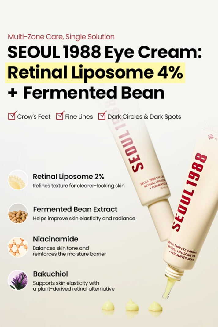 K-SECRET SEOUL 1988 Retinal Eye Cream | Shiny Skin and Sparkling Eyes
