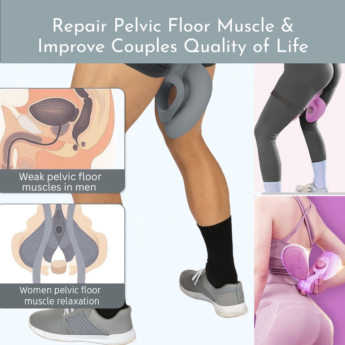 Hip & Pelvis Trainer – Thigh Toner - Fitness Equipment