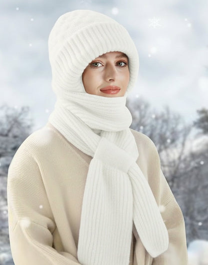 Integrated Ear Protection Windproof Cap Scarf Scarf woolen