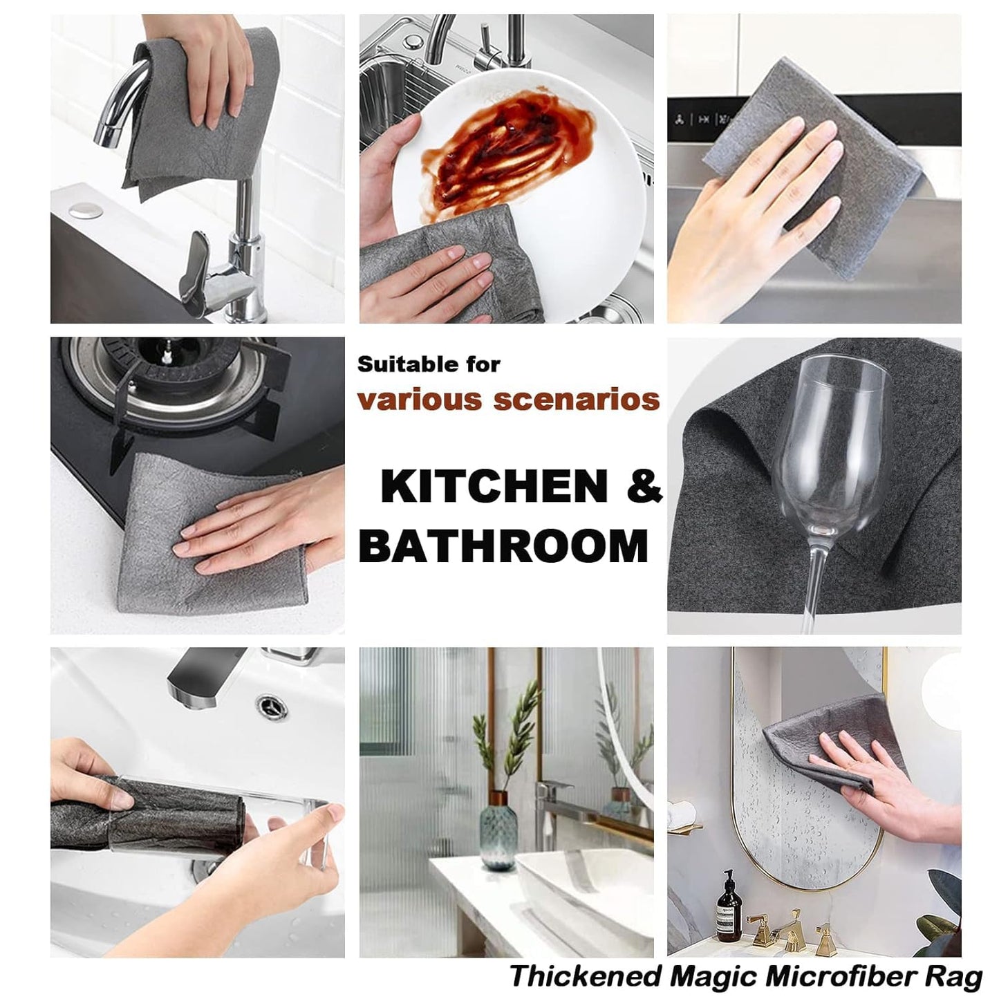 ProWipesy™ 5+2 magic cloth FREE 2 Cervic brush | Ultra Clean Kitchen & All Messy Surfaces