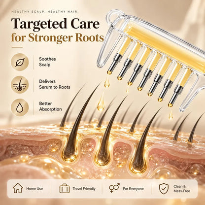 ProComb™ Scalp Oil Applicator Comb for Daily Hair Oiling and Styling with Ease