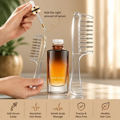 ProComb™ Scalp Oil Applicator Comb for Daily Hair Oiling and Styling with Ease