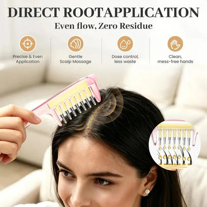 ProComb™ Scalp Oil Applicator Comb for Daily Hair Oiling and Styling with Ease