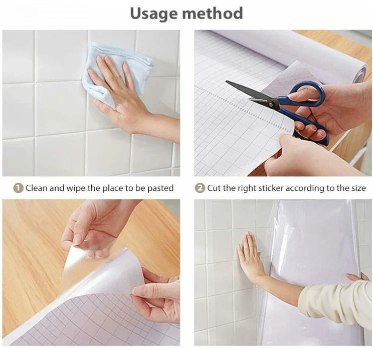 Self-Adhesive Transparent Electrostatic Wall Protection Film | 60X200 Big Size | Buy 1 Get 1 FREE