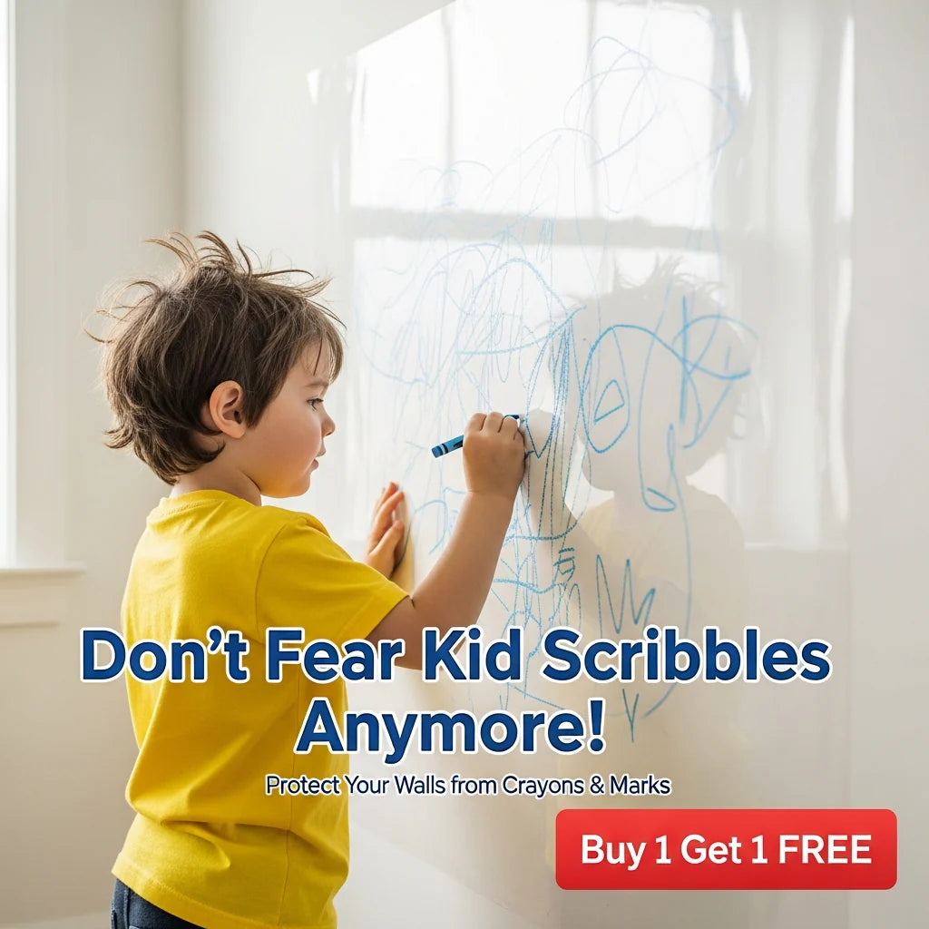 Self-Adhesive Transparent Electrostatic Wall Protection Film | 60X200 Big Size | Buy 1 Get 1 FREE