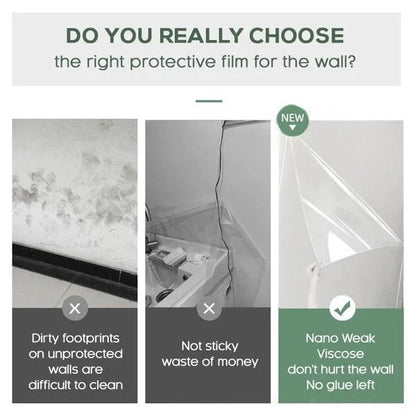 Self-Adhesive Transparent Electrostatic Wall Protection Film | 60X200 Big Size | Buy 1 Get 1 FREE