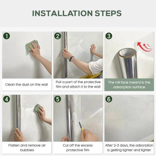 Self-Adhesive Transparent Electrostatic Wall Protection Film | 60X200 Big Size | Buy 1 Get 1 FREE