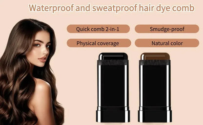 MaxLuk™ 2 in 1 Water And Sweat Proof Hair Comb Dye for Men & Women | Instant Touch-Up for Fuller, Denser Look  - Buy 1 Get 1 FREE