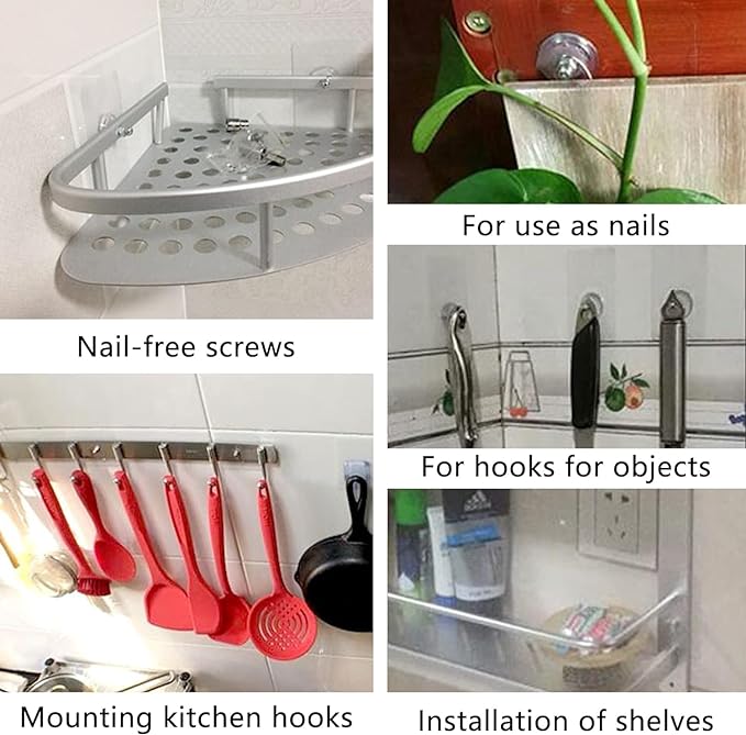 Self Adhesive Heavy Duty Hooks | 20+ 20 Hooks Pack