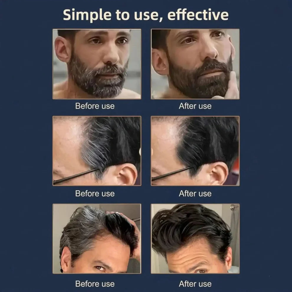 MaxLuk™ 2 in 1 Water And Sweat Proof Hair Comb Dye for Men & Women | Instant Touch-Up for Fuller, Denser Look  - Buy 1 Get 1 FREE