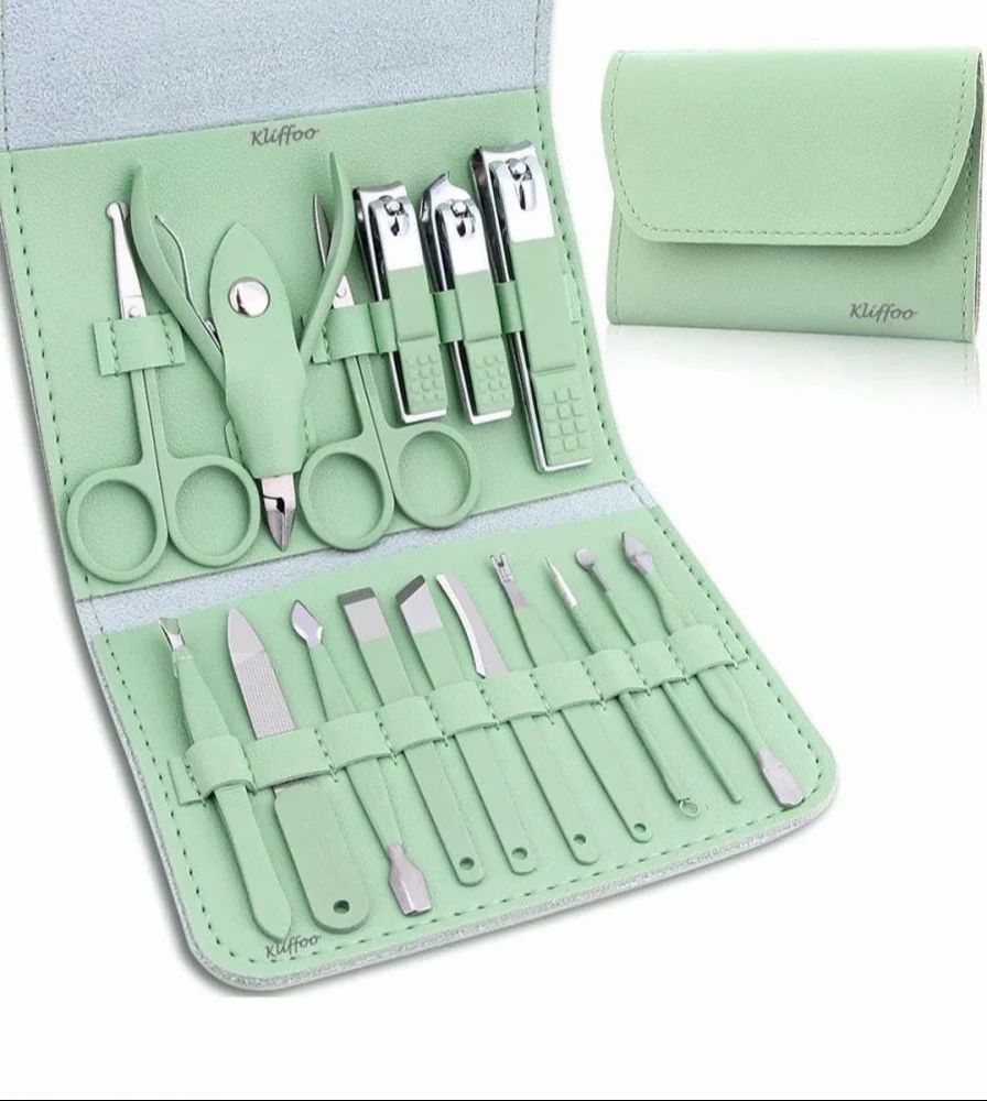 Manicure & Pedicure Nail Care Kit – 16 in 1 Professional Grooming Set with Case
