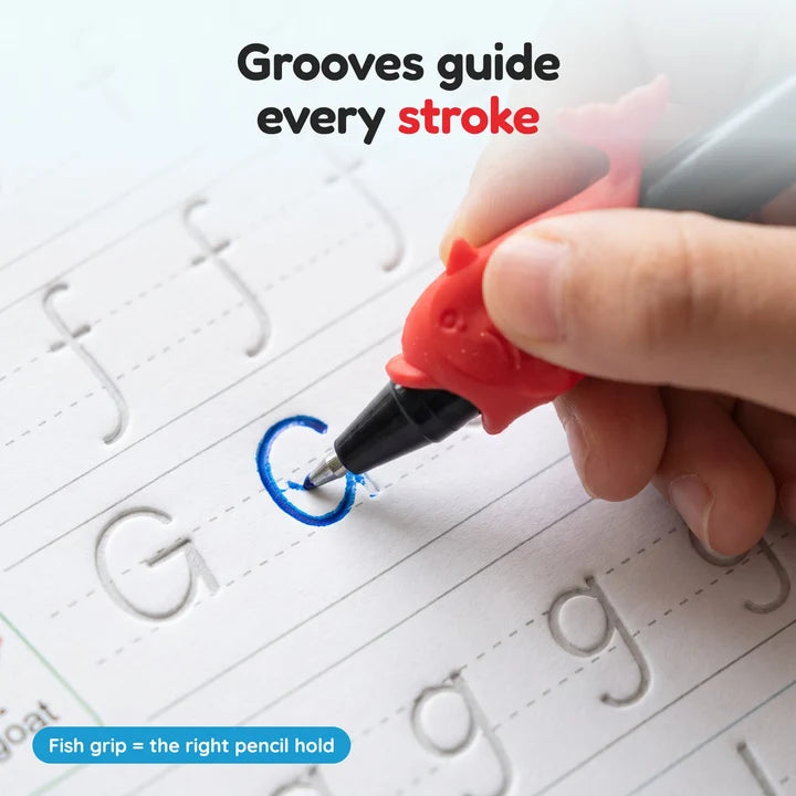 ✏️🪄 Magic Practice Copybook for Kids – 4-in-1 Reusable Set with 10 Refills (Alphabet · Numbers · Math · Drawing) 📚✨