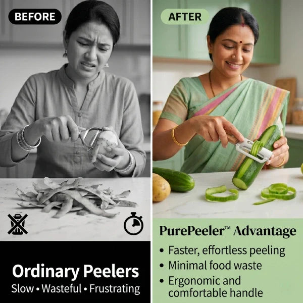 ZestPeel™ 3 in 1 Stainless Peeler | High-Grade Durability | Clean, Precision Peeling + Bottle Opener