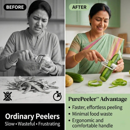 ZestPeel™ 3 in 1 Stainless Peeler | High-Grade Durability | Clean, Precision Peeling + Bottle Opener