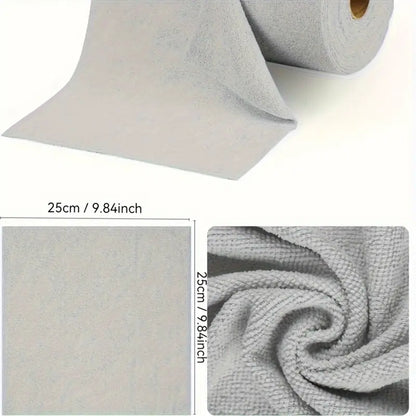 Magic Reusable Microfiber Cloth Roll Big Size (25cmx25cm) - 30Pcs Roll