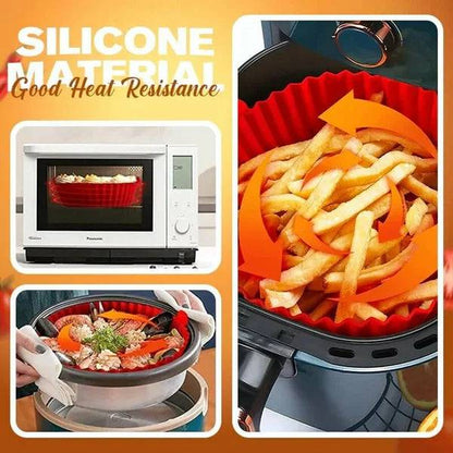 Air Fryer Silicone Reusable Baking Tray |🔥BUY 1 GET 1 FREE🔥 & (Brush-Spatula FREE GIFT)
