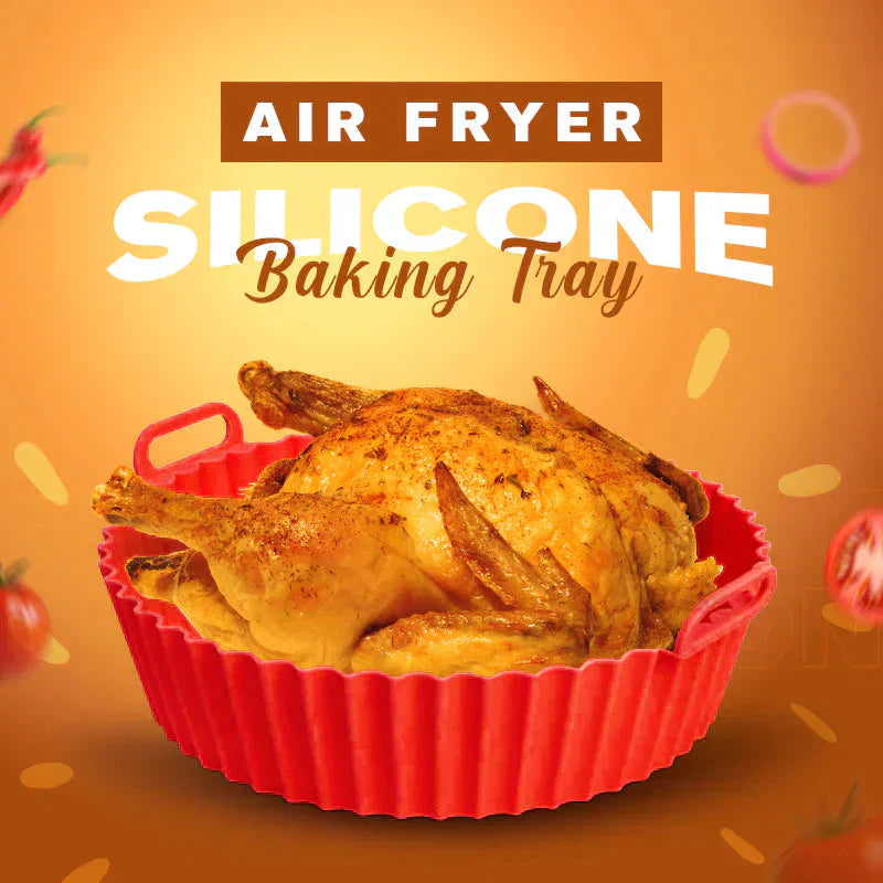 Air Fryer Silicone Reusable Baking Tray |🔥BUY 1 GET 1 FREE🔥 & (Brush-Spatula FREE GIFT)